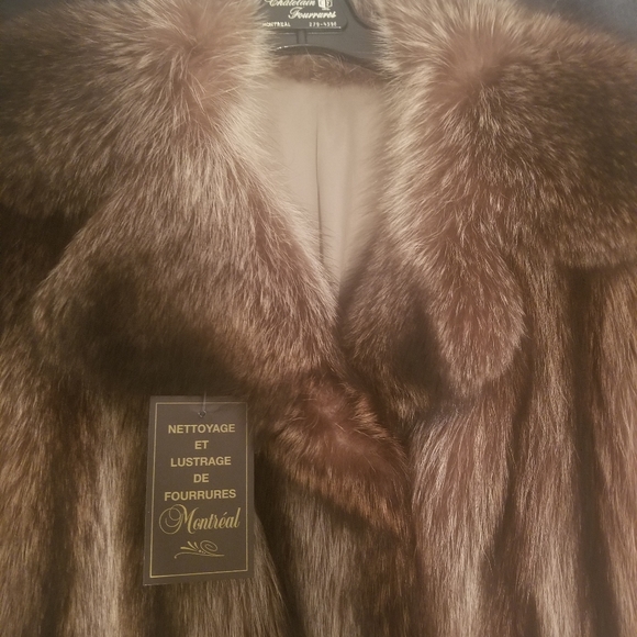 COPY - Racoon full length fur coat Size 10-12 - Picture 6 of 12